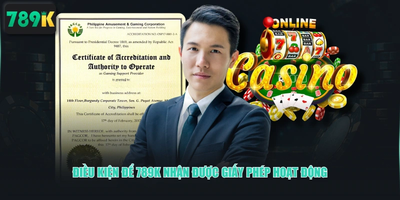 Điều kiện để 789K nhận được giấy phép hoạt động